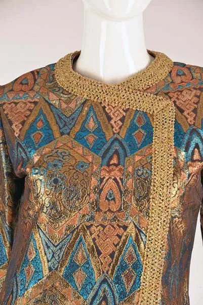 1960s Exotic Metallic Caftan