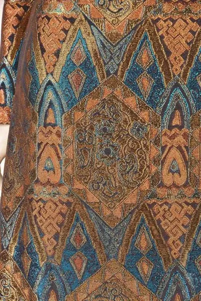 1960s Exotic Metallic Caftan