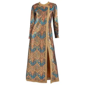 1960s Exotic Metallic Caftan