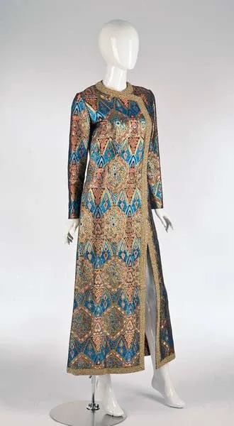 1960s Exotic Metallic Caftan