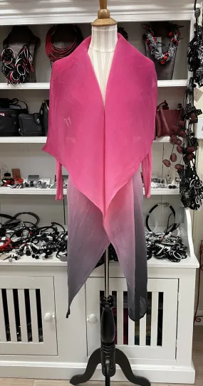 Alquema Long Collare Coat - CABARET PINK