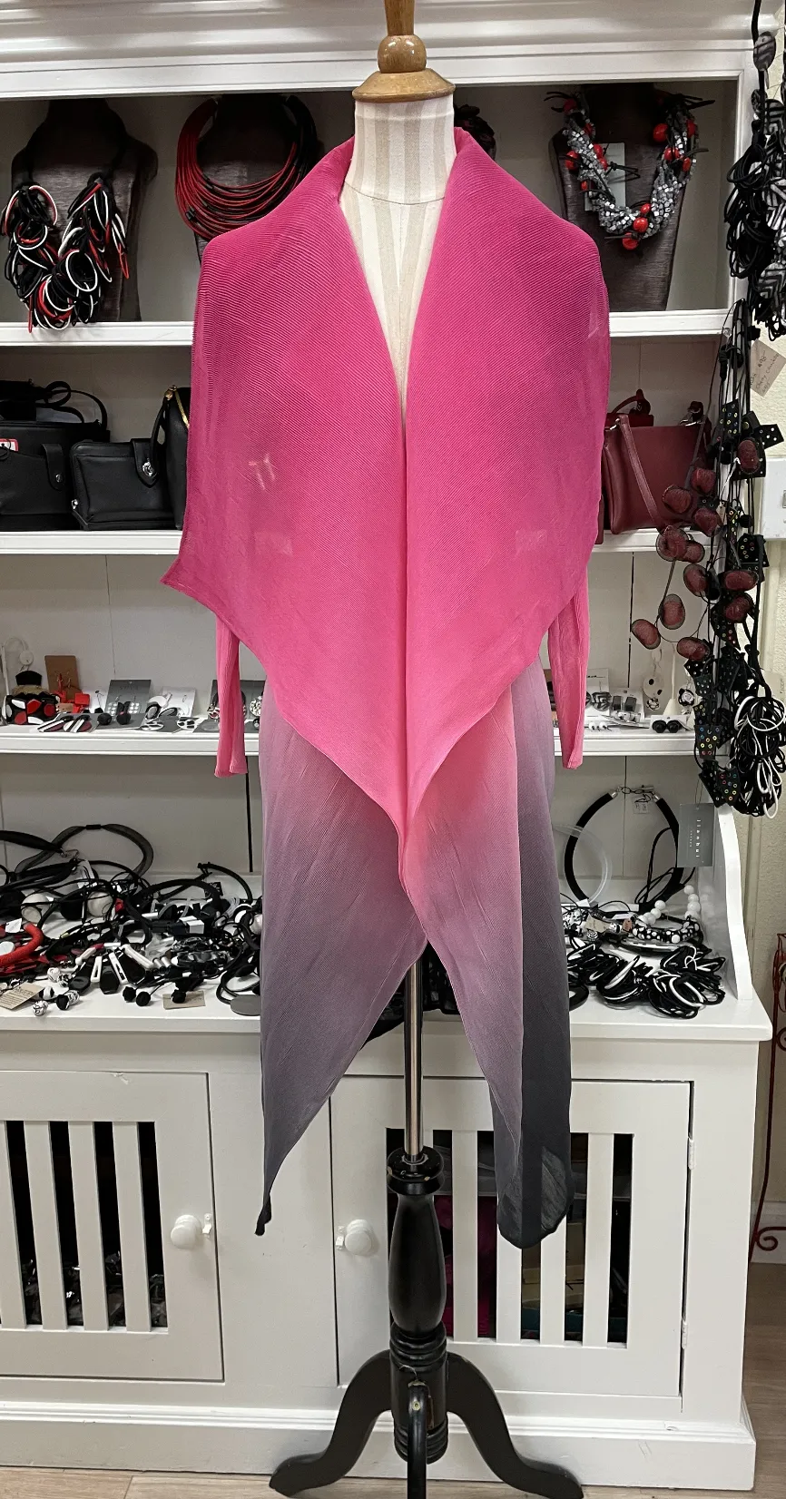 Alquema Long Collare Coat - CABARET PINK