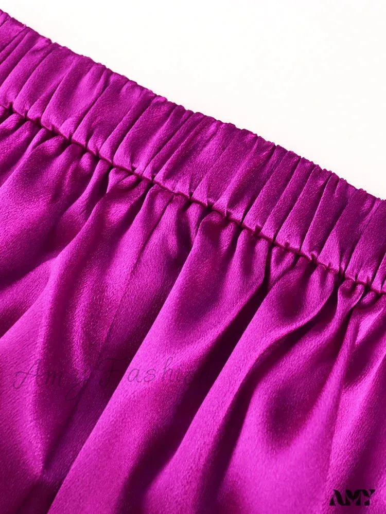 Amy Fashion - High Waist Wide Leg Pants