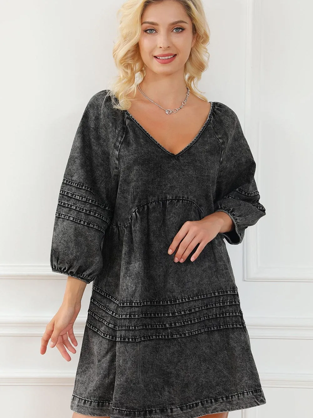 Babydoll Denim Dress