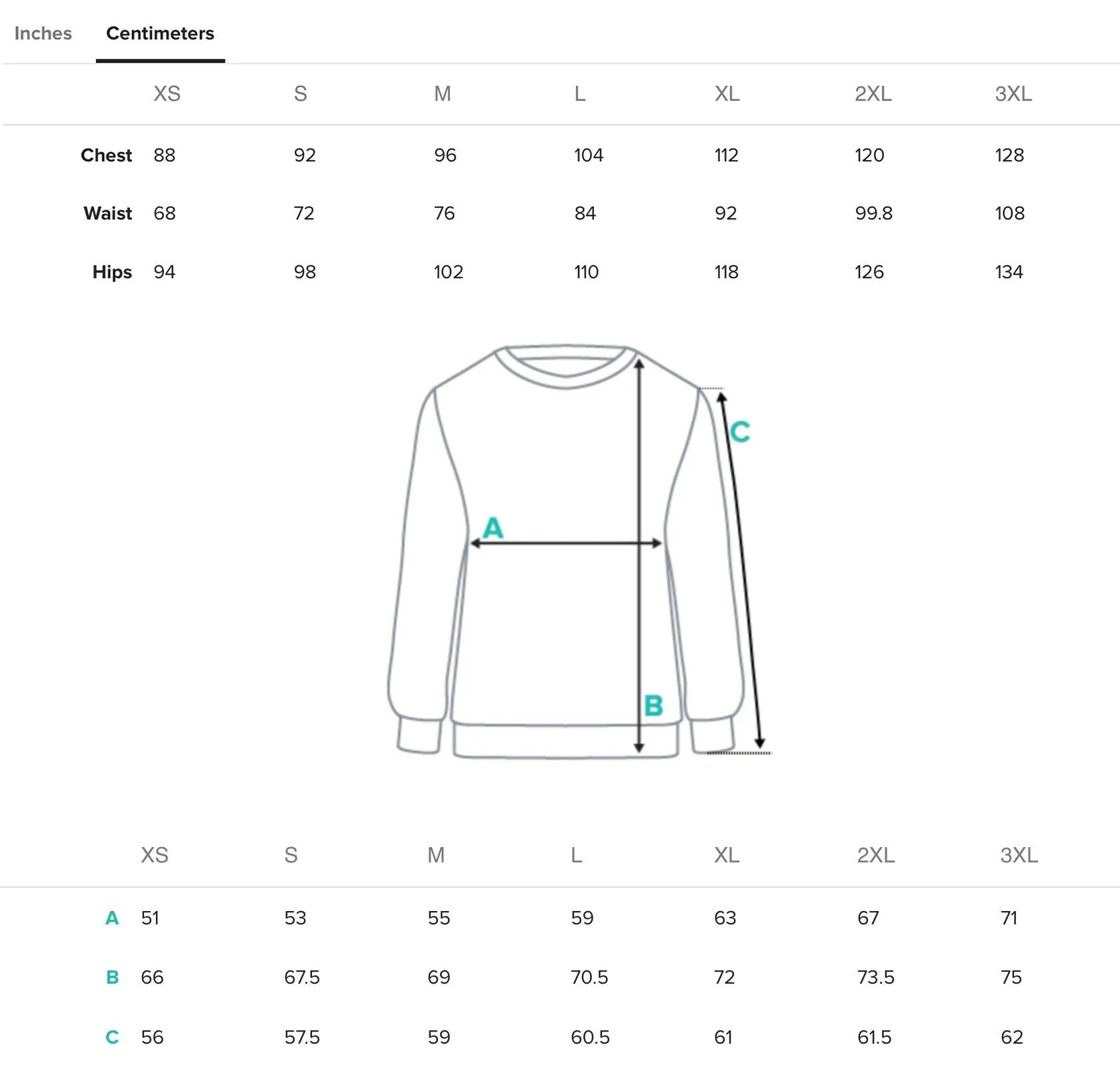 BARITA® Light Unisex Sweatshirt 3/3 pieces