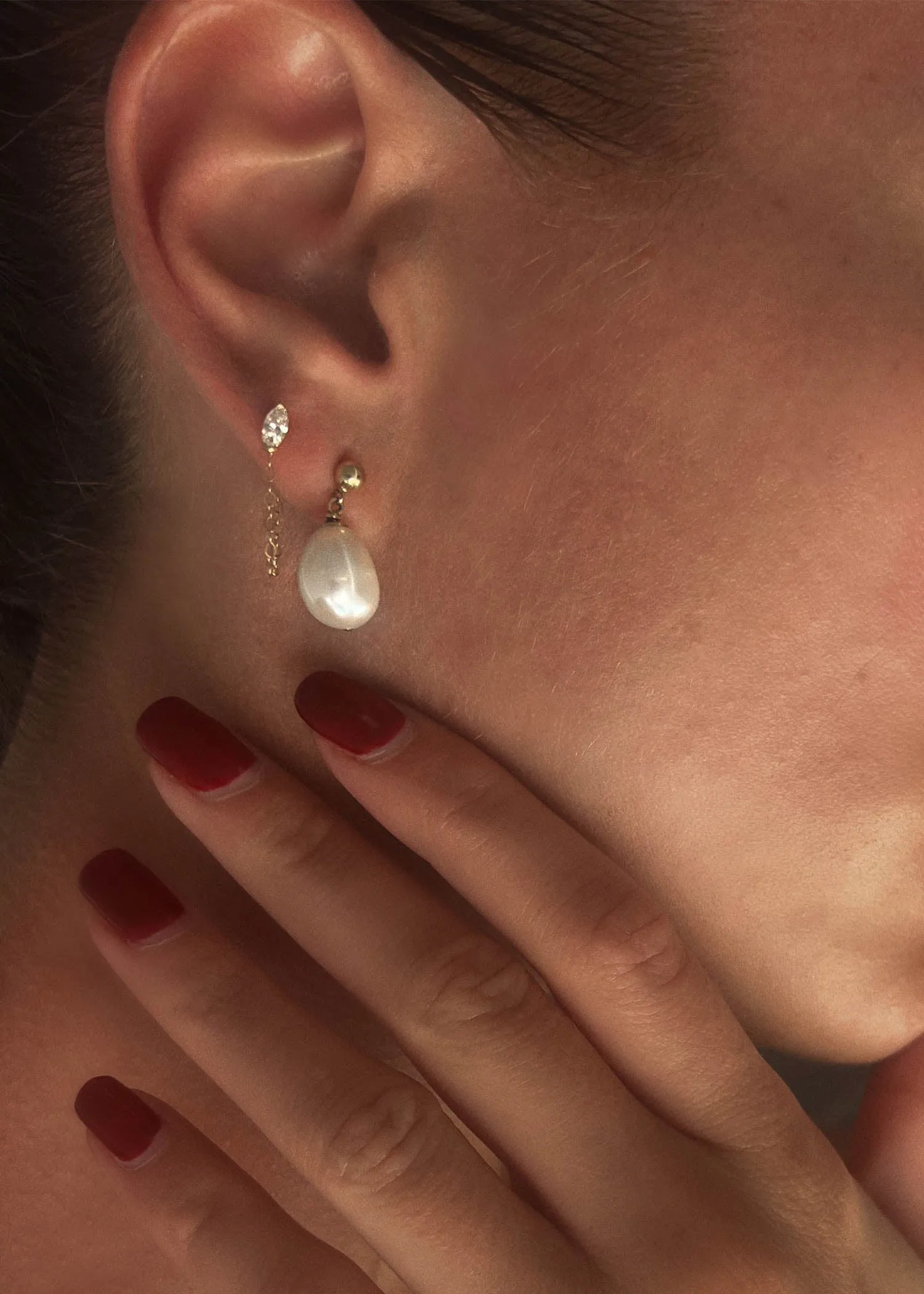Baroque Pearl Drop Earrings