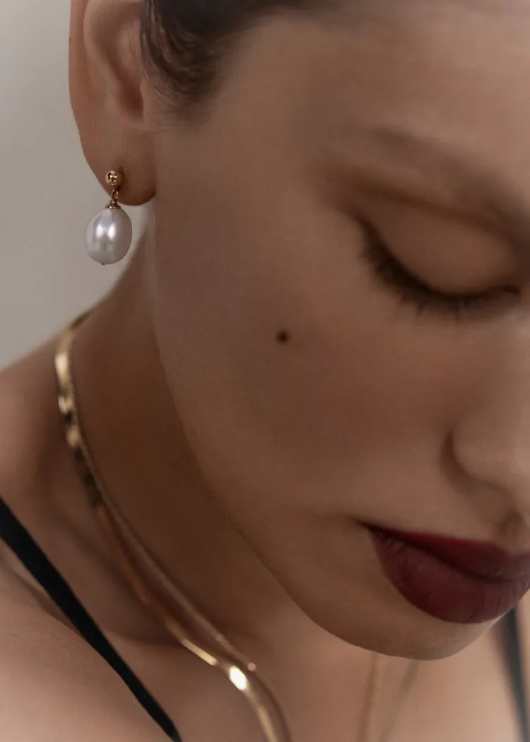 Baroque Pearl Drop Earrings