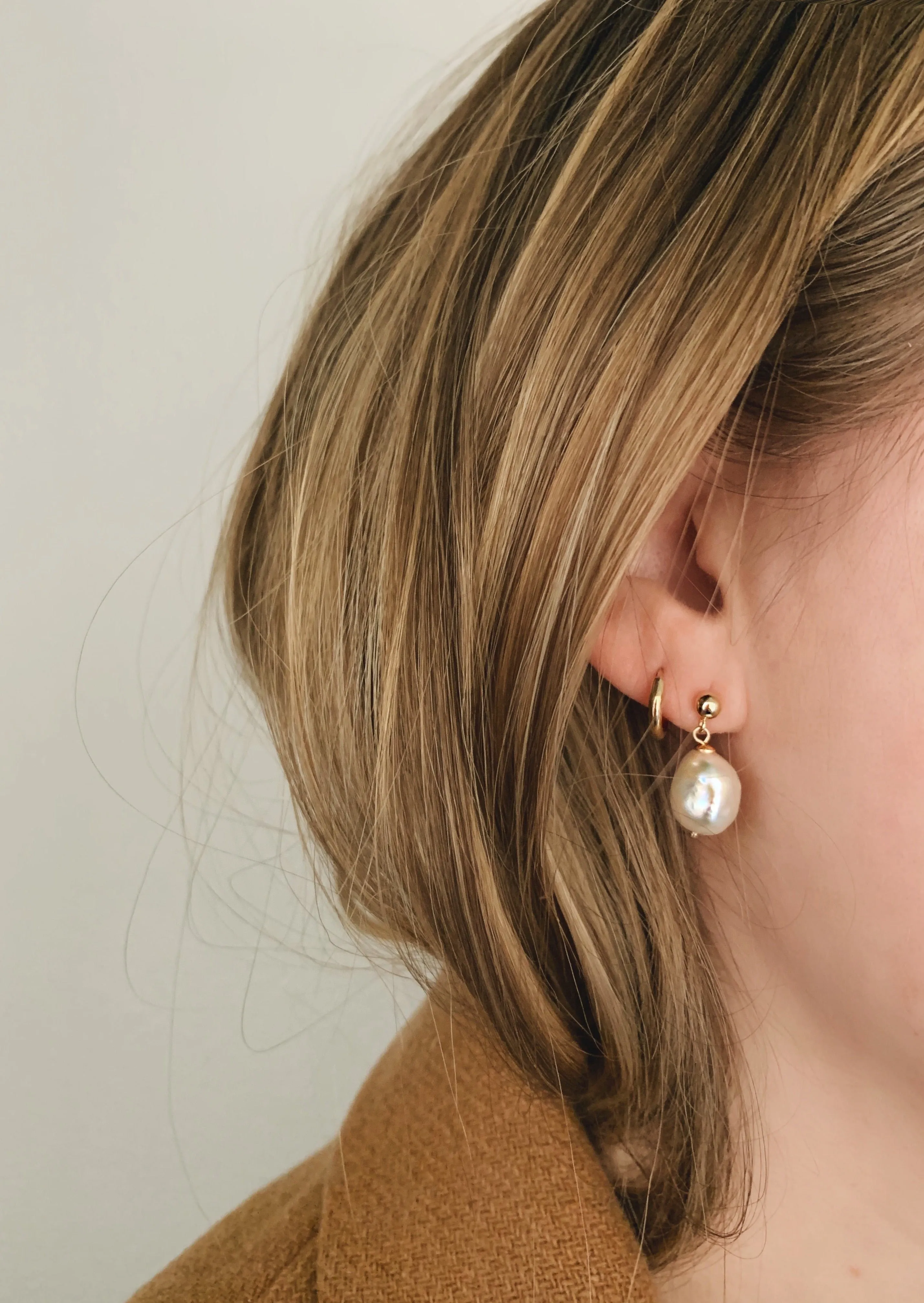Baroque Pearl Drop Earrings