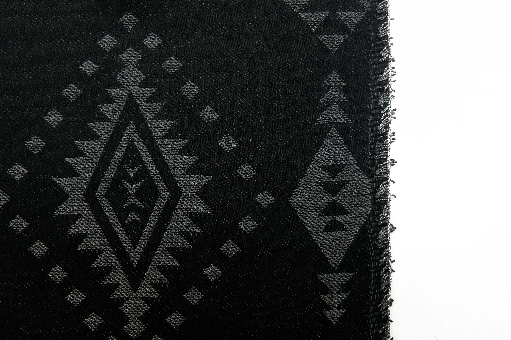 BLACK NATIVE AMERICAN JACQUARD.