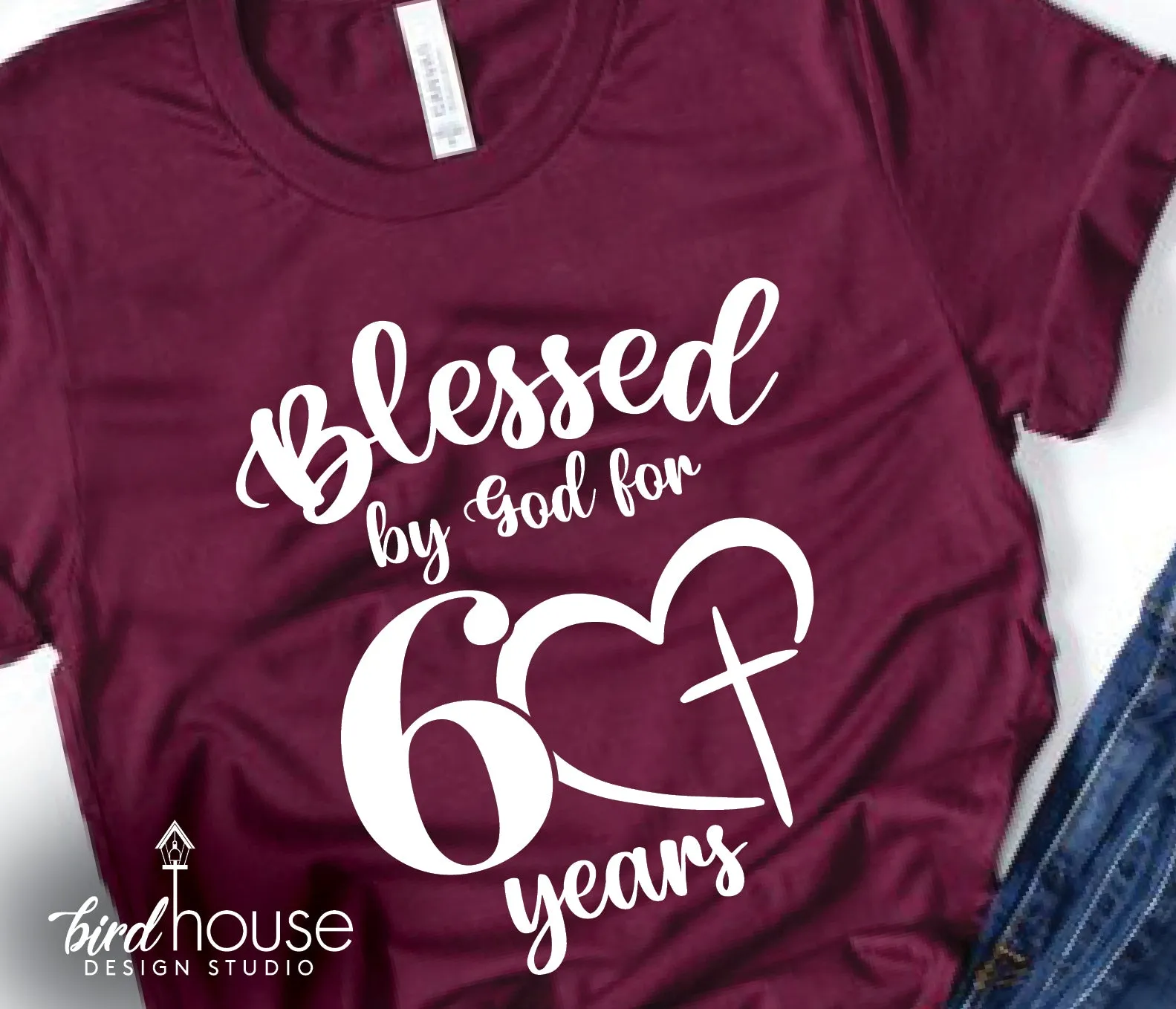 Blessed By God Birthday Graphic Tee Shirt