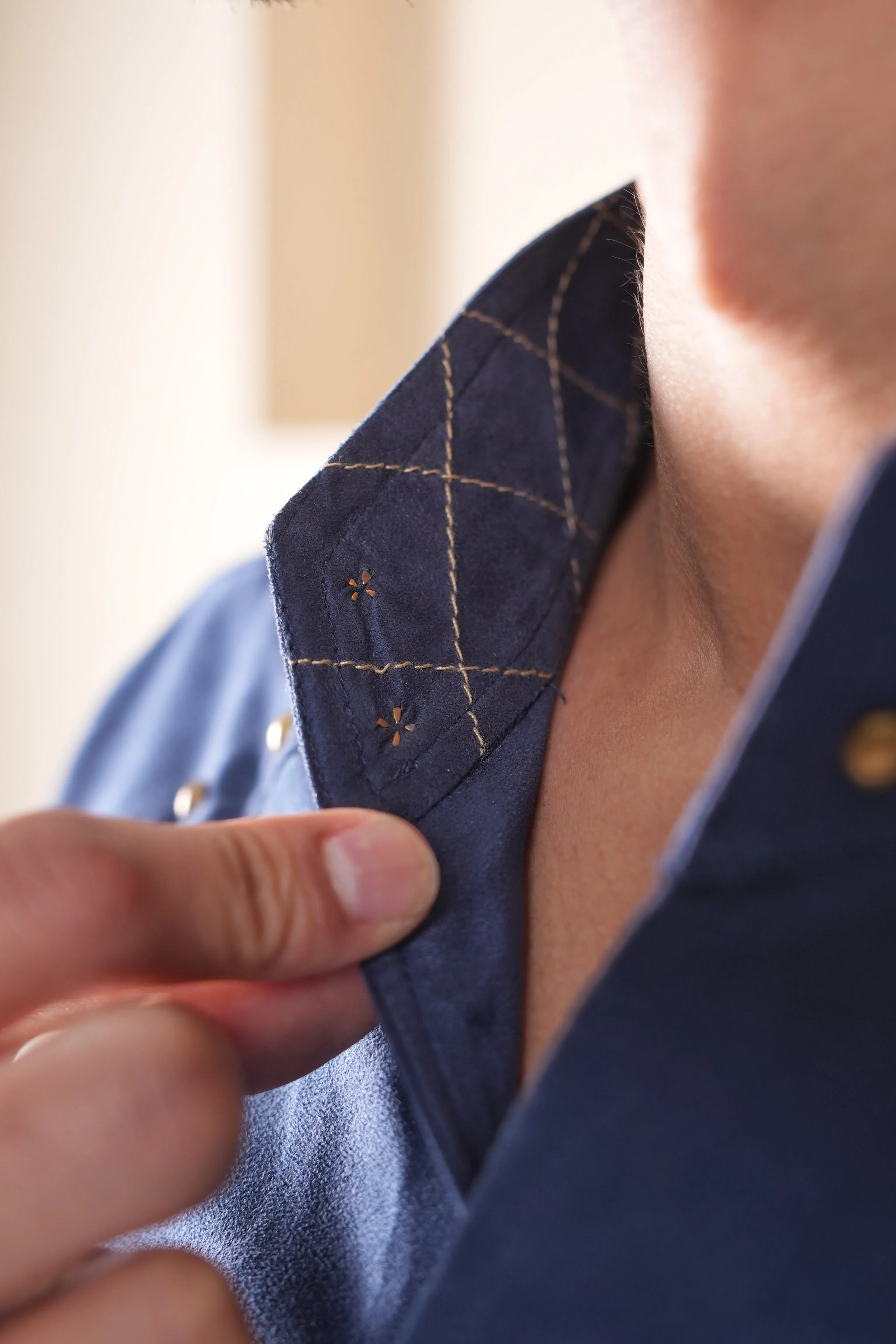 Blue Suede Shirt