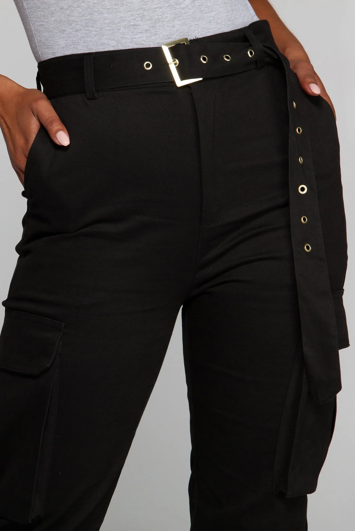 Boldly Belted Cargo Joggers