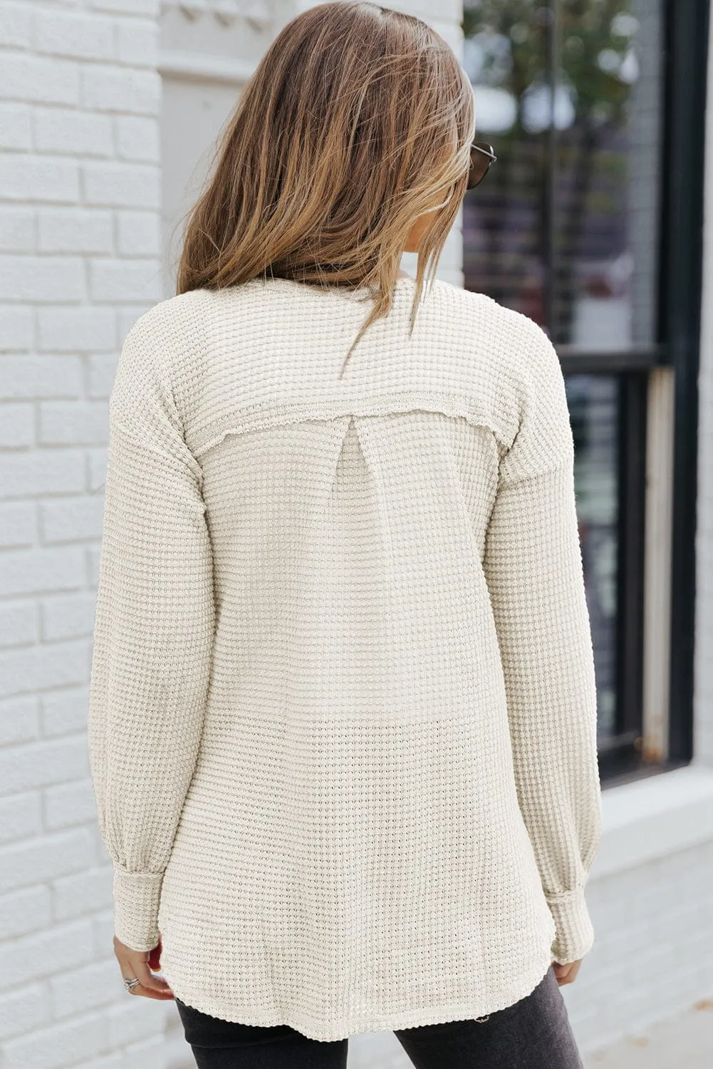 Cable Knit Long Cardigan with Pockets