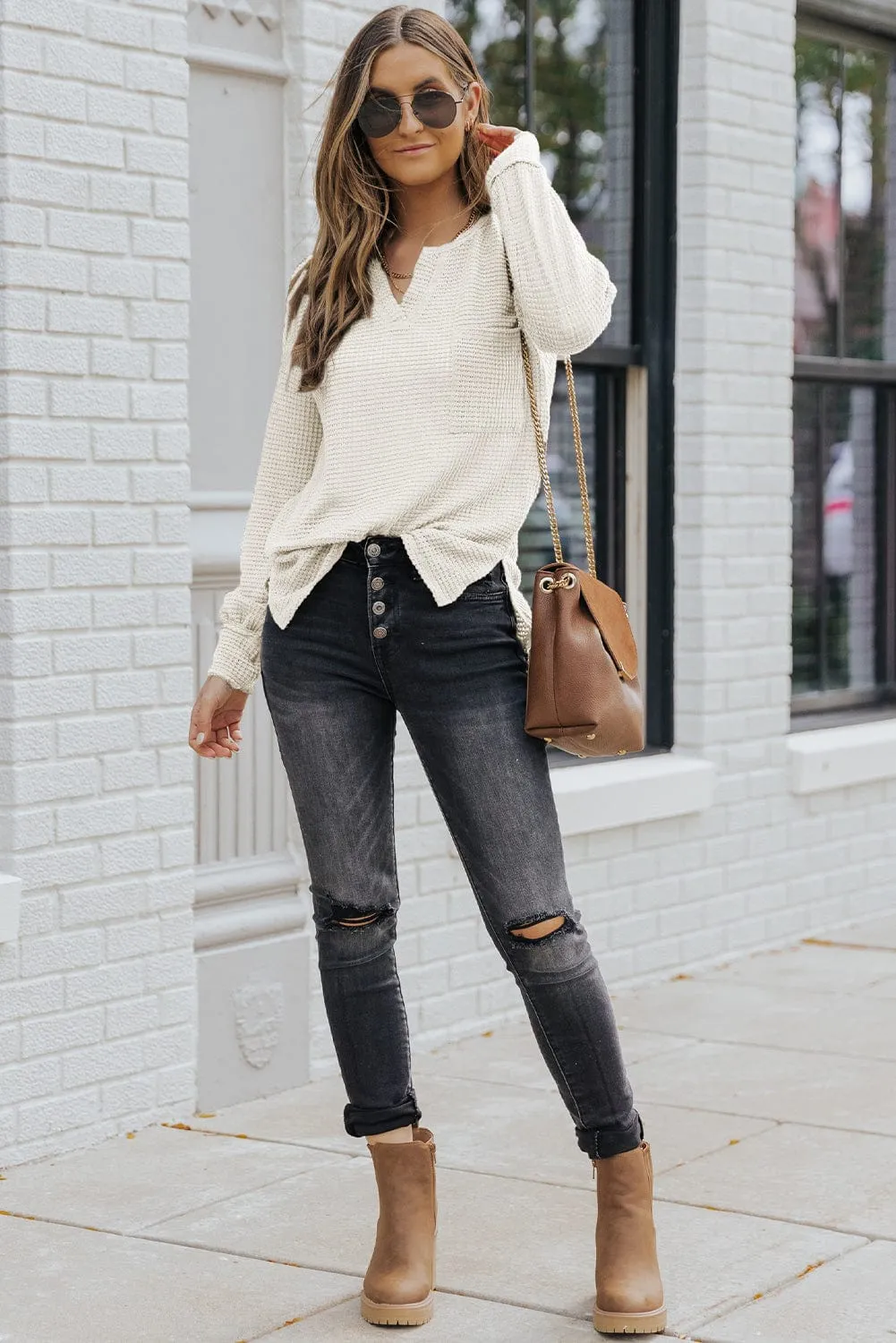 Cable Knit Long Cardigan with Pockets