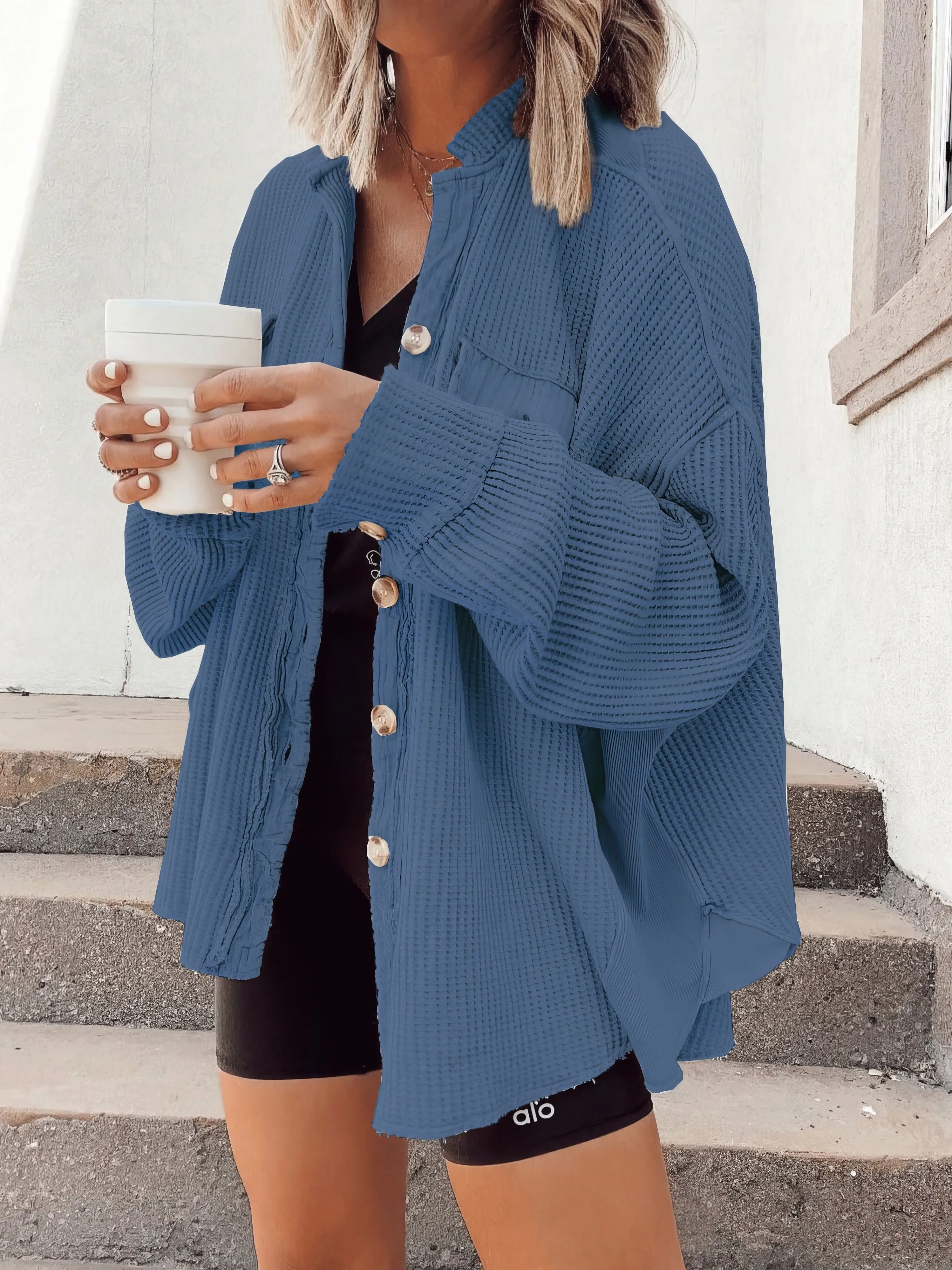 Cable Knit Long Cardigan with Pockets