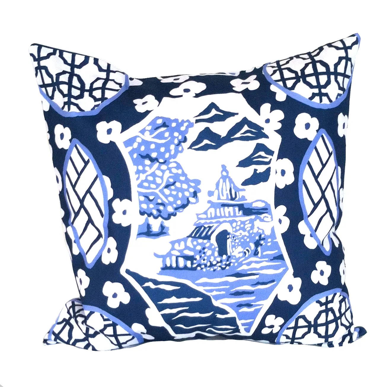 Canton in Blue 22" Square