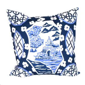 Canton in Blue 22" Square