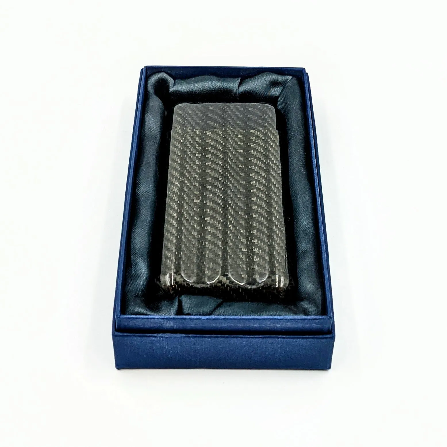 Carbon Fiber 3 Finger Cigar Case