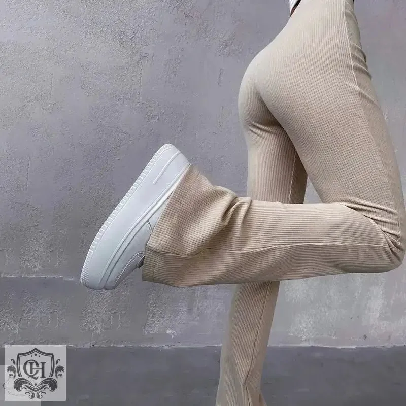 Casual Trousers With High Waist