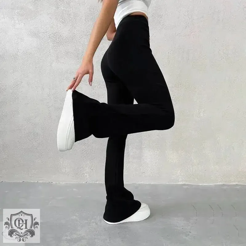 Casual Trousers With High Waist