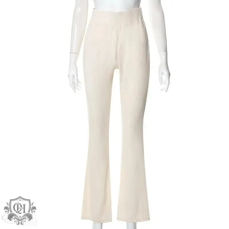 Casual Trousers With High Waist