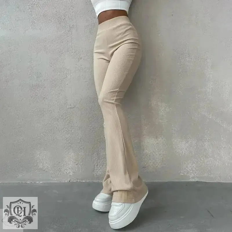 Casual Trousers With High Waist