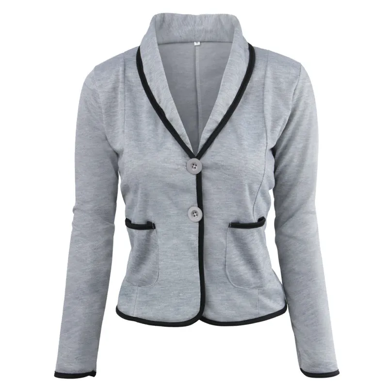 Casual Turn-down Collar Slim Short Fashion Plus Size Blazer