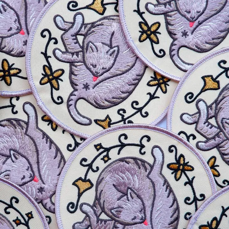 Cat Butt Embroidered Patch