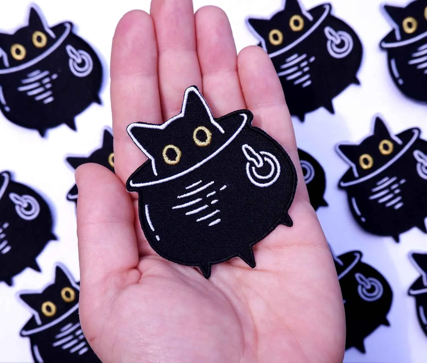 Cauldron Cat Iron-on Patch