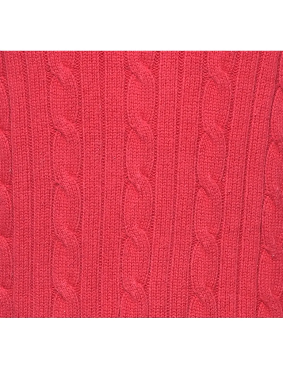 Chaps Cable Knit Jumper - M