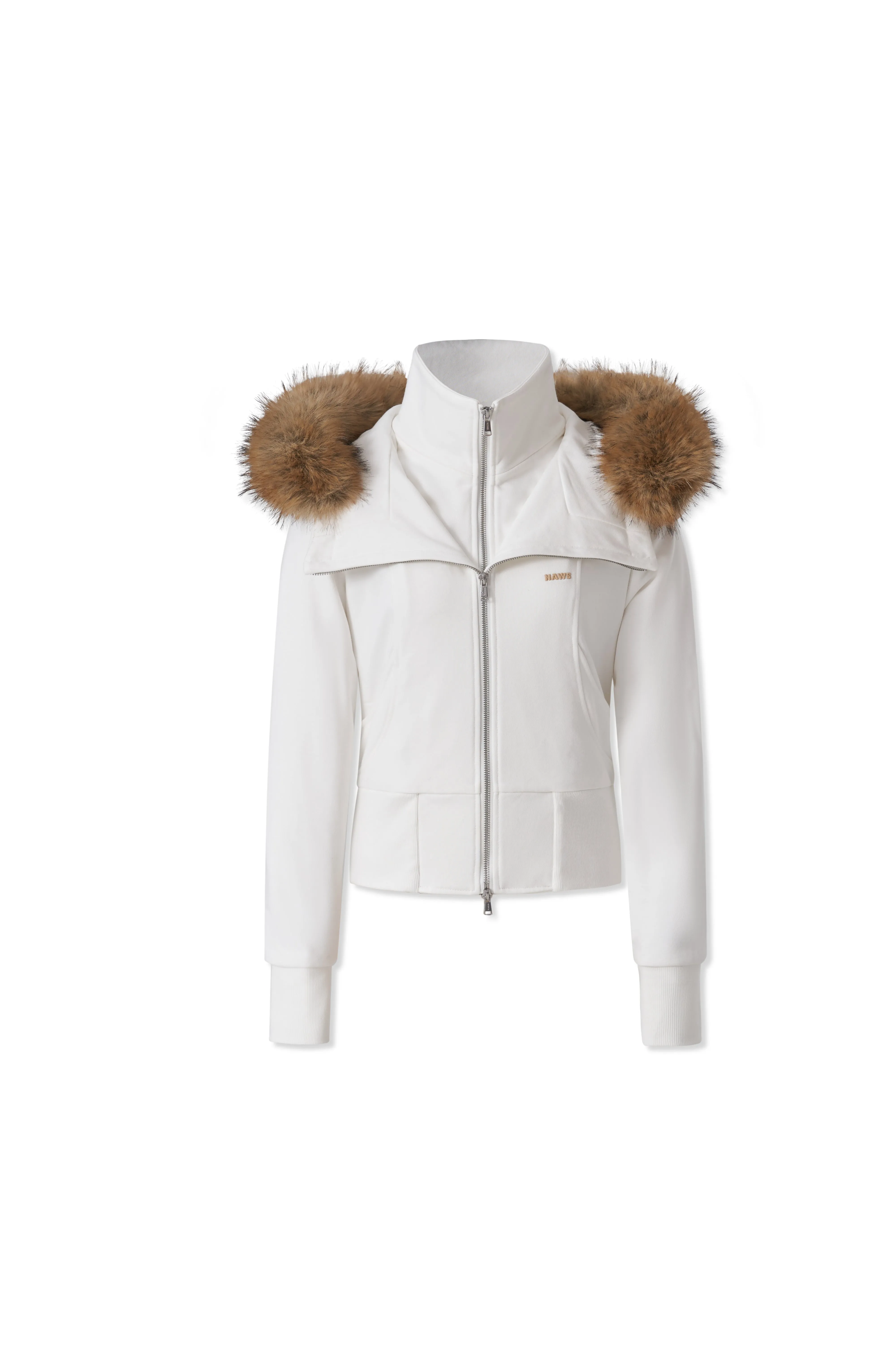City Walk Thickened White Hoodie