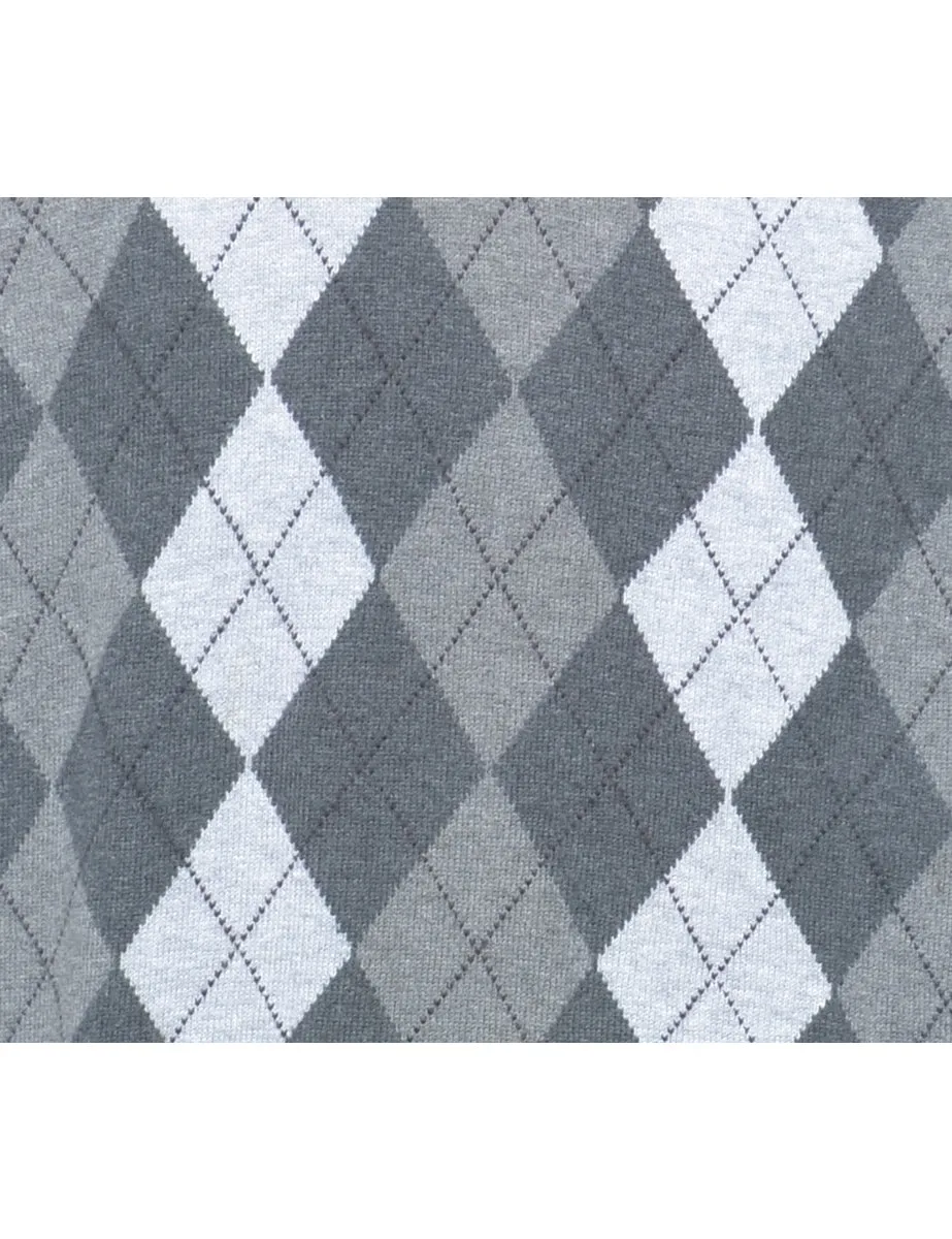 Croft & Barrow Argyle Knit Jumper - L