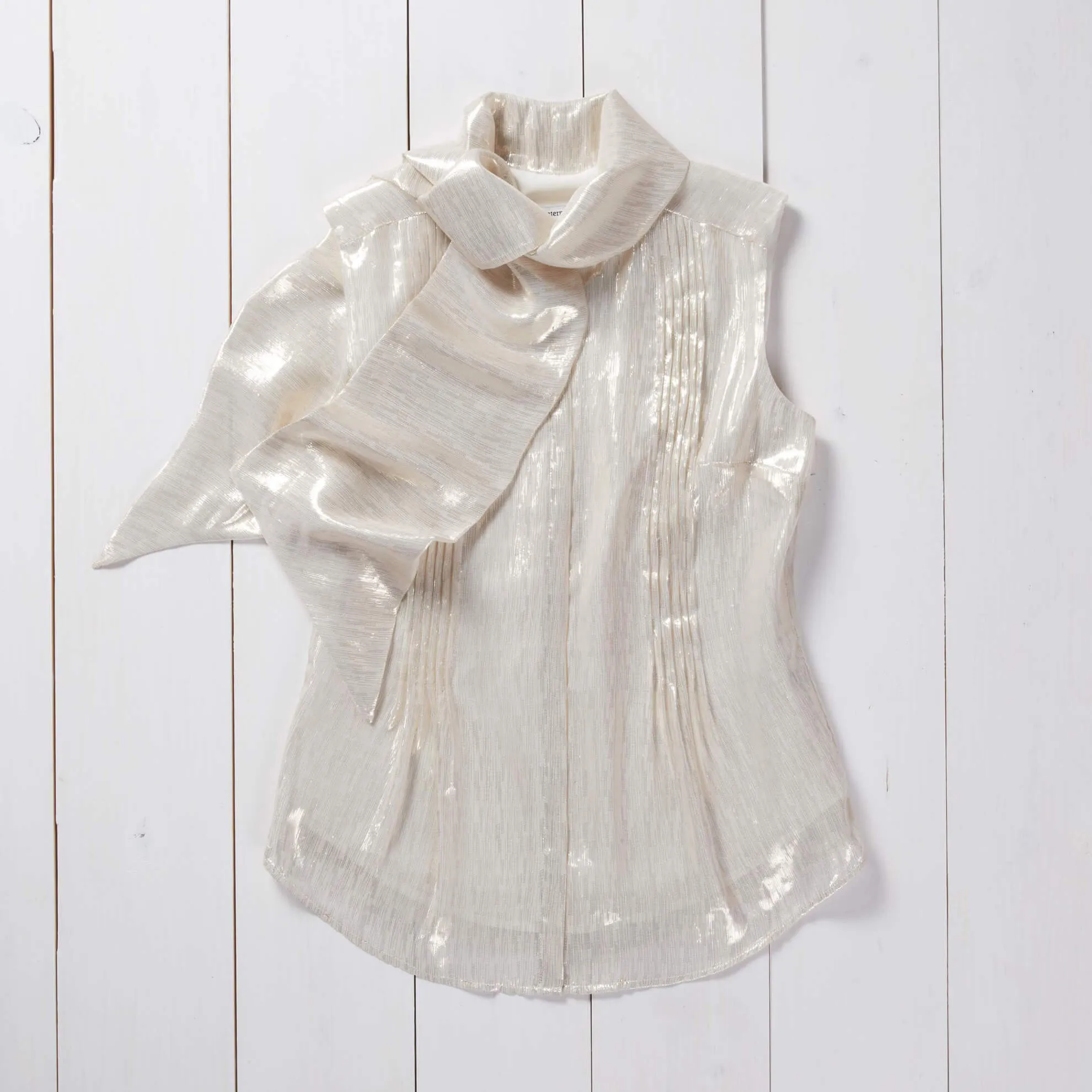 Dazzling Metallic Blouse