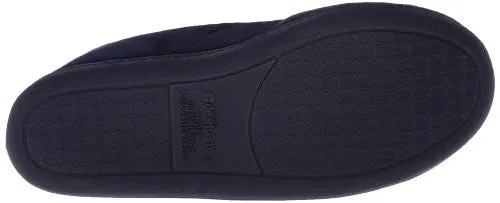 Dearfoams Women's Embroidered Closed Back Slipper,Peacoat,Medium/7-8 M US