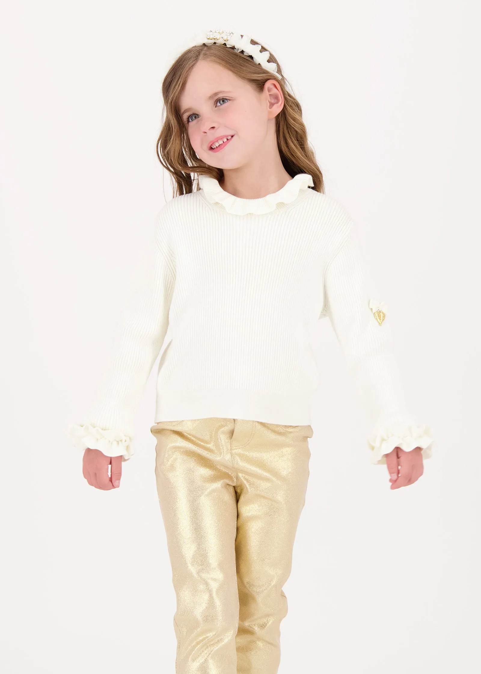 Elma Ribbed Jumper Vanilla