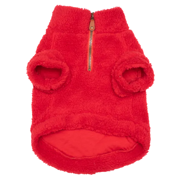 Fleece Pullover | Red