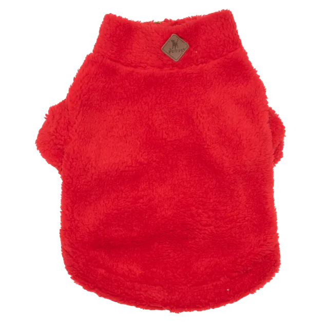 Fleece Pullover | Red