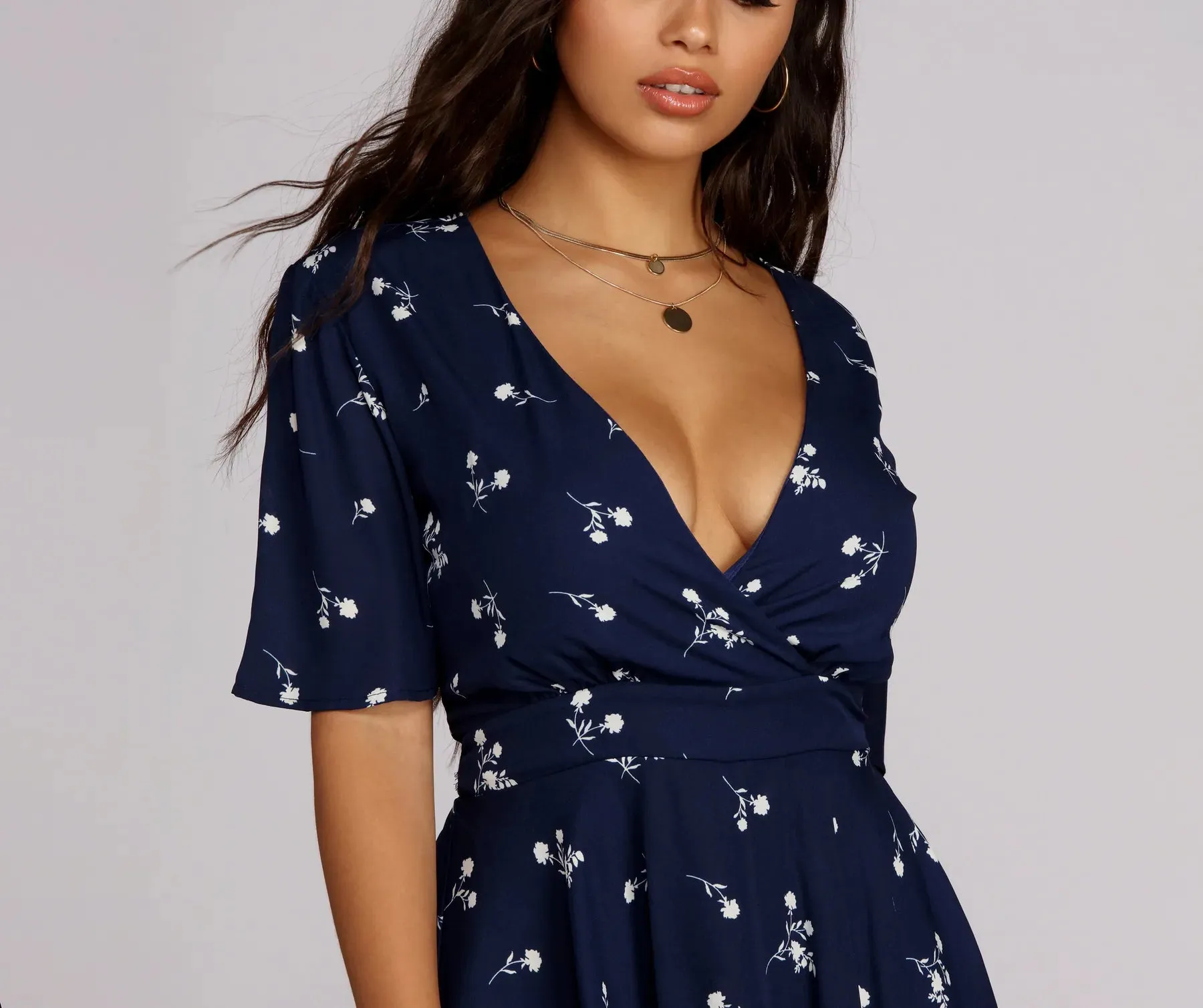 Floral Cutie Skater Romper