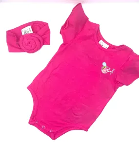 Girls Romper & Headband Set
