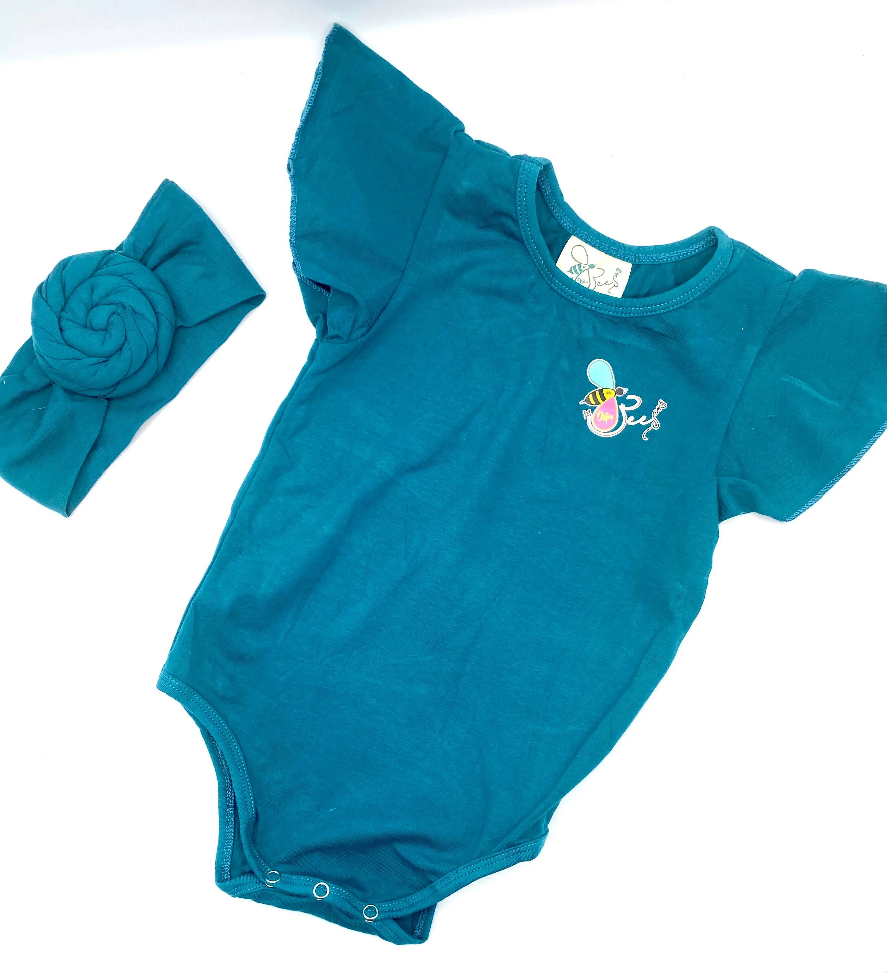 Girls Romper & Headband Set