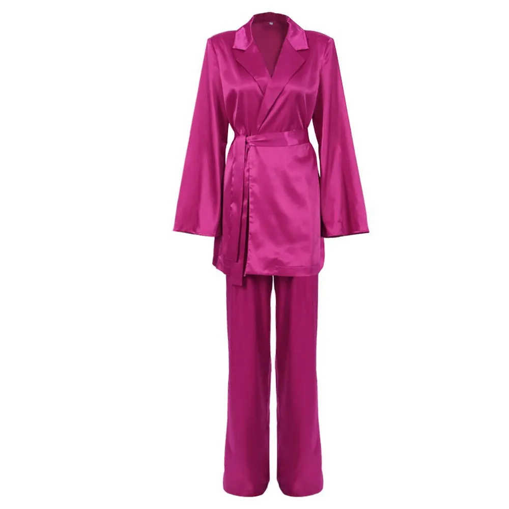 HADE Lace UP TOP PANTS and Blazer SET