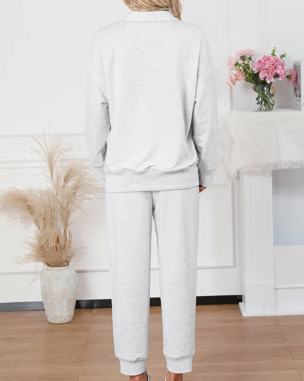 Half-Zip High Waist Lounge Set