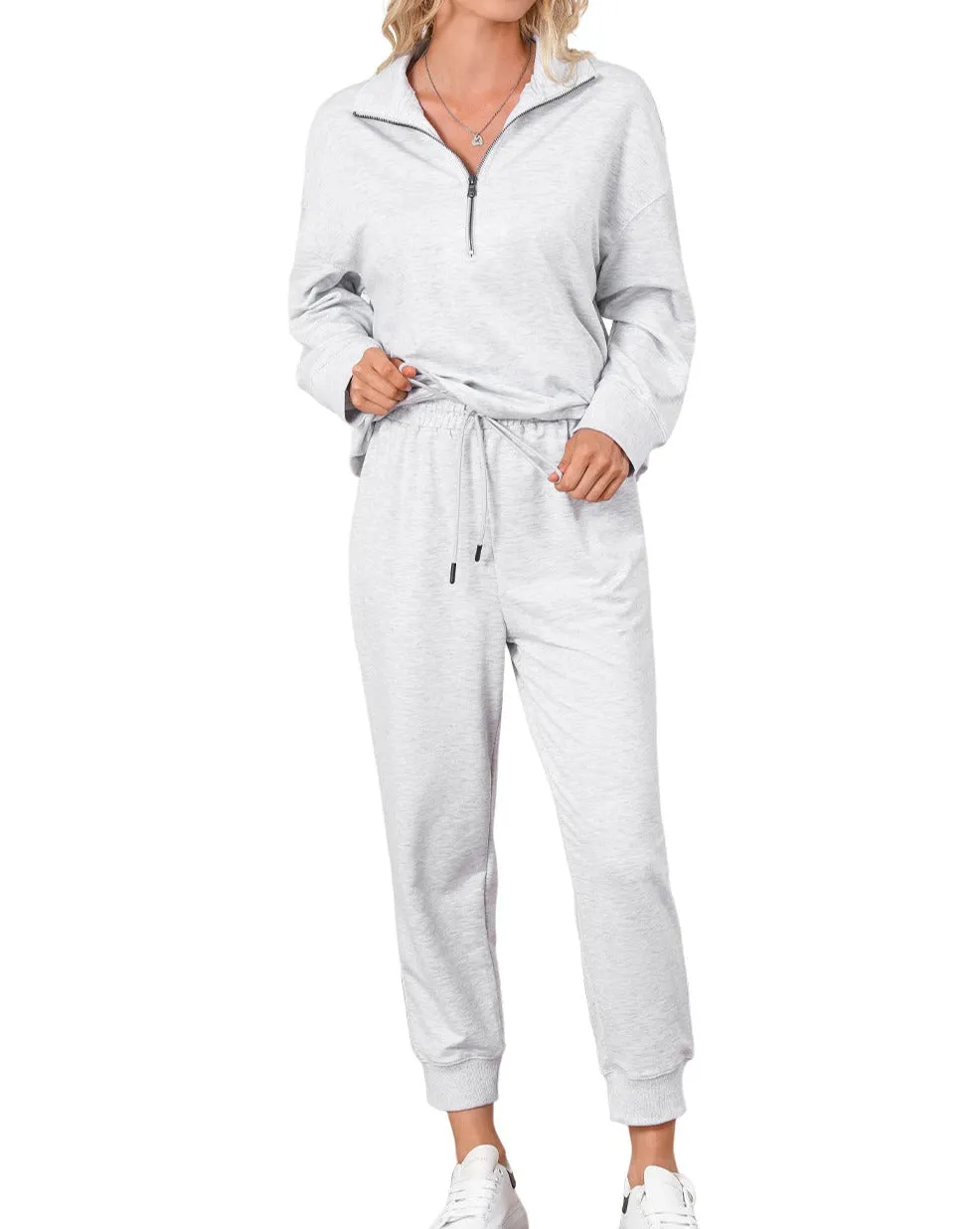 Half-Zip High Waist Lounge Set