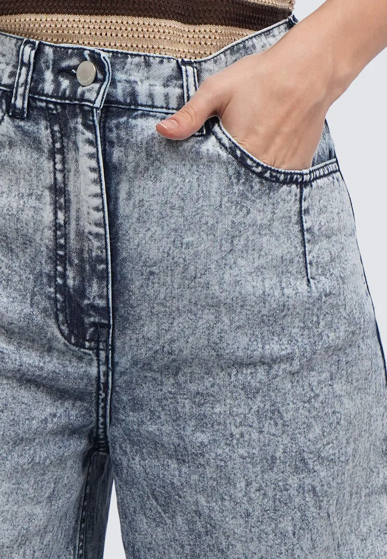 High Waist Oversized Denim Pants