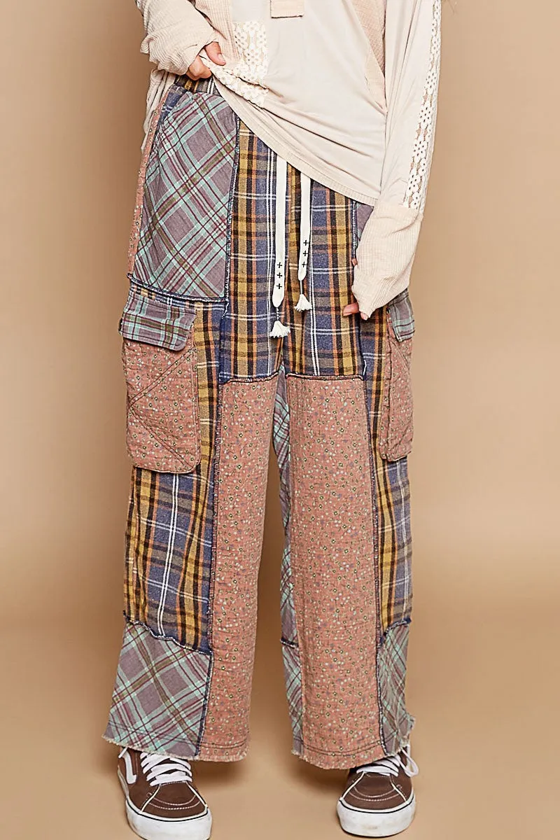 Its a Casual Saturday Contrast Plaid Cargo Pants | POL