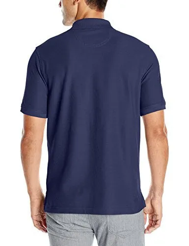 IZOD Men's Advantage Performance Solid Polo, Peacoat, Large