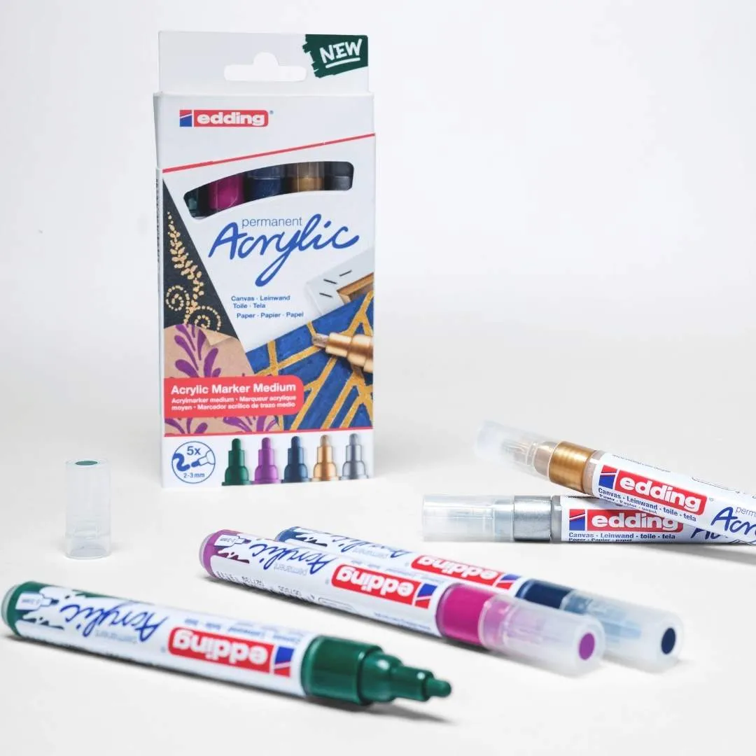 Jewel Acrylic Marker Set - Edding