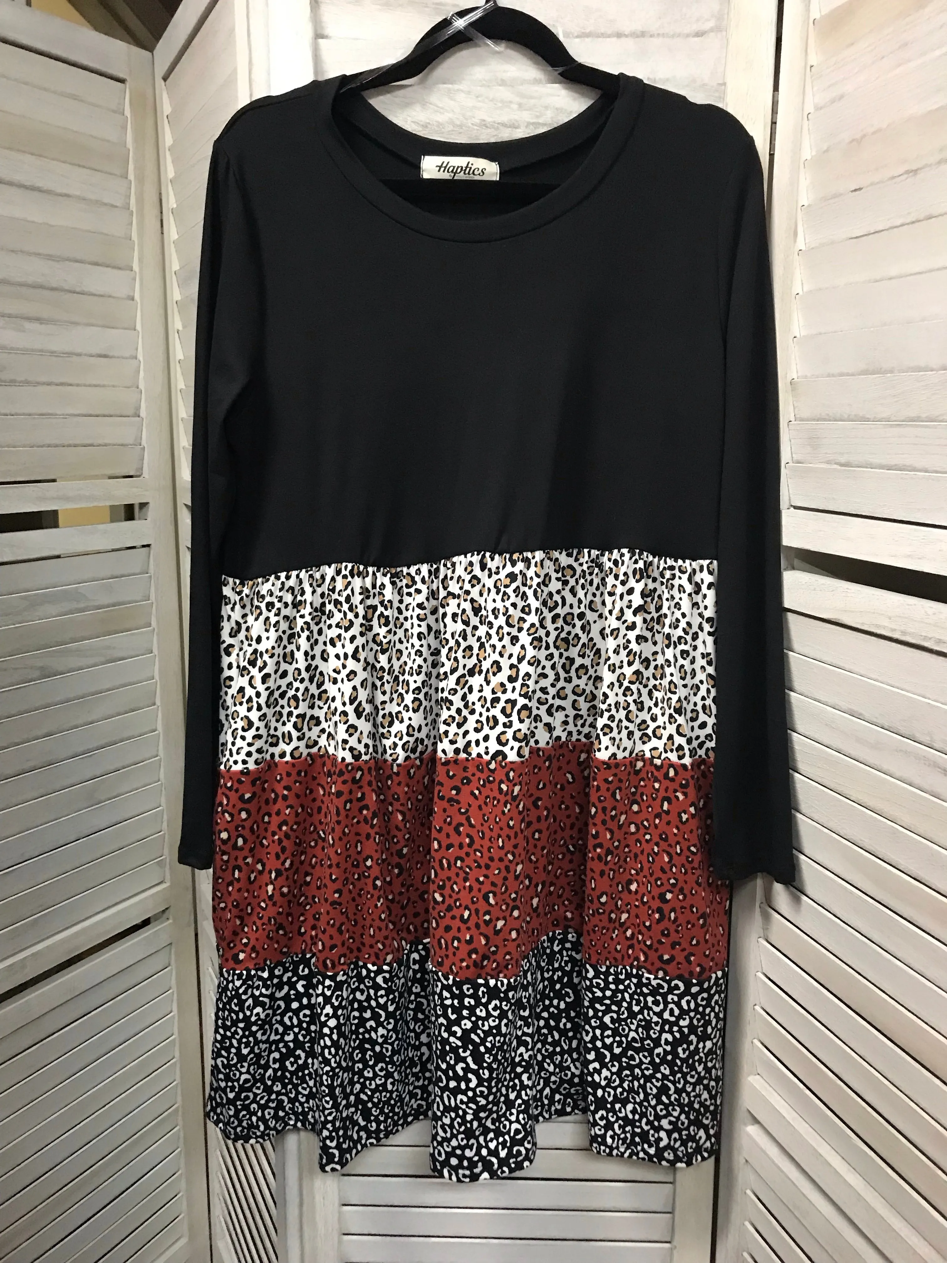Leopard Babydoll Dress- Small