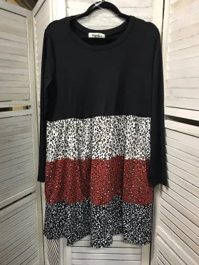 Leopard Babydoll Dress- Small