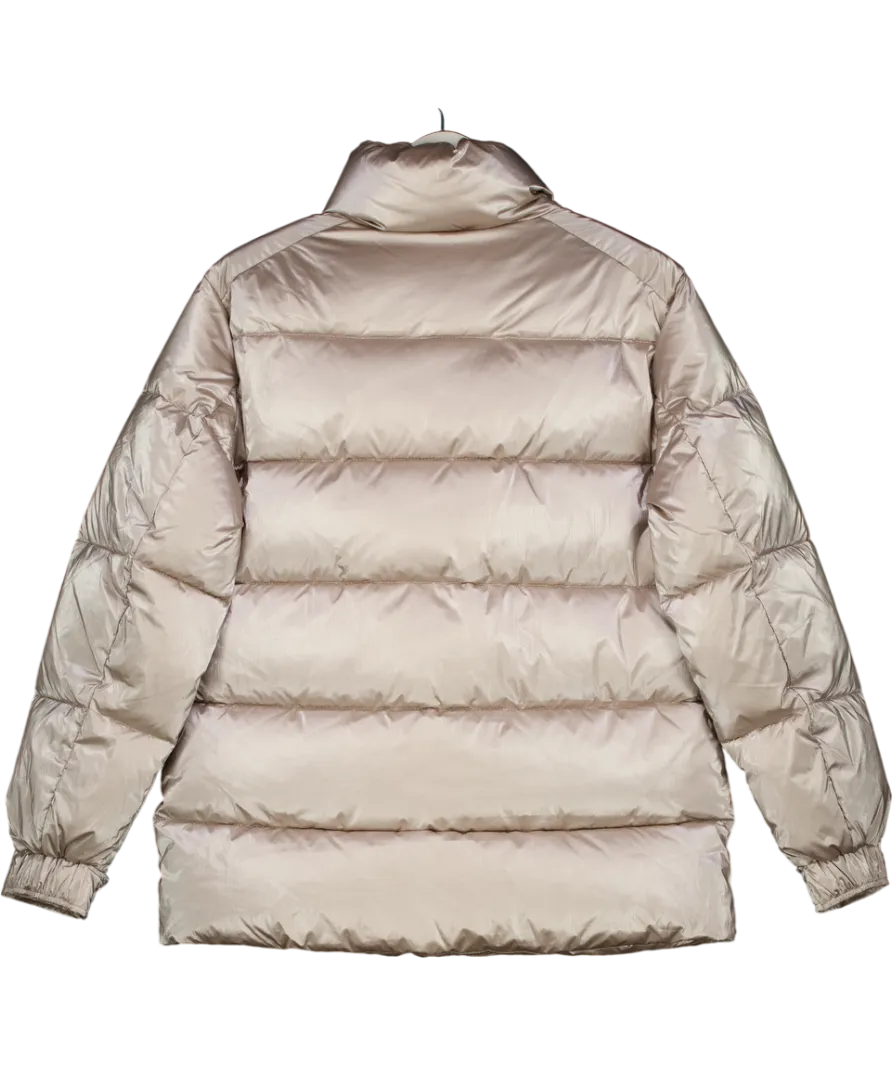MANGO Champagne Water-repellent Puffer Coat UK S